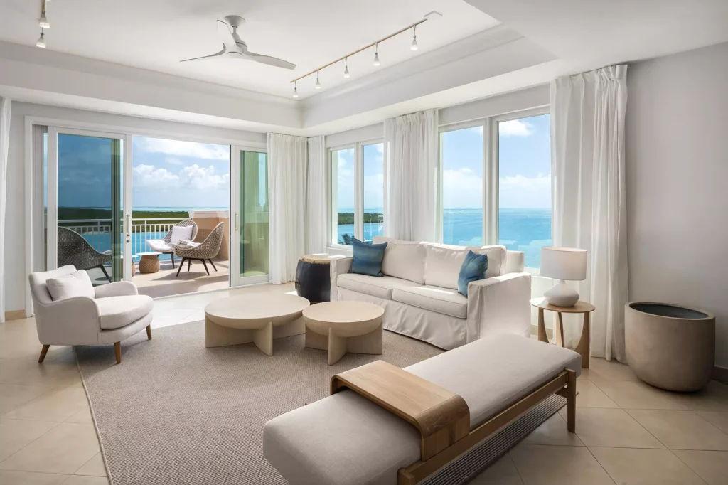 Two Bedroom Oceanfront Penthouse - Living Featured